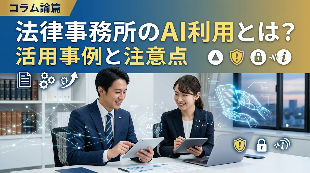 法律事務所のAI利用とは？活用事例と注意点