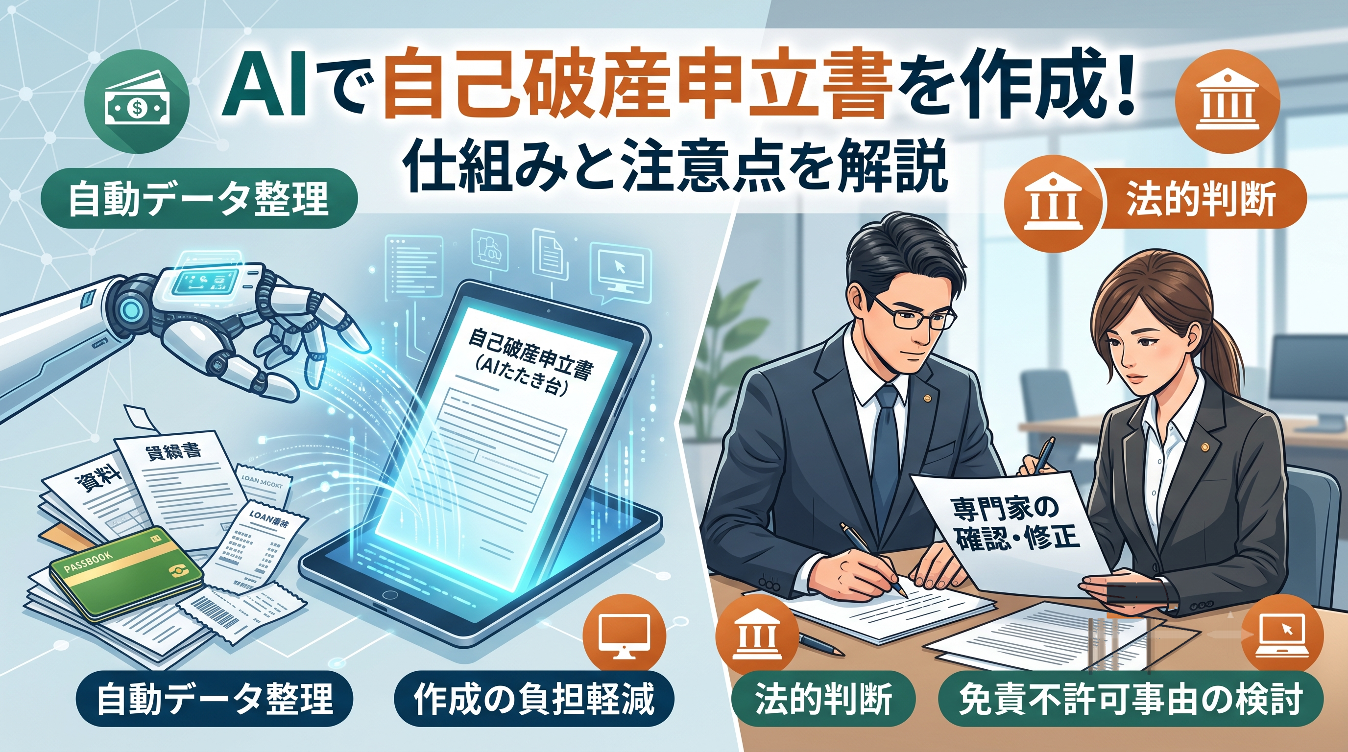 AIで自己破産申立書を作成