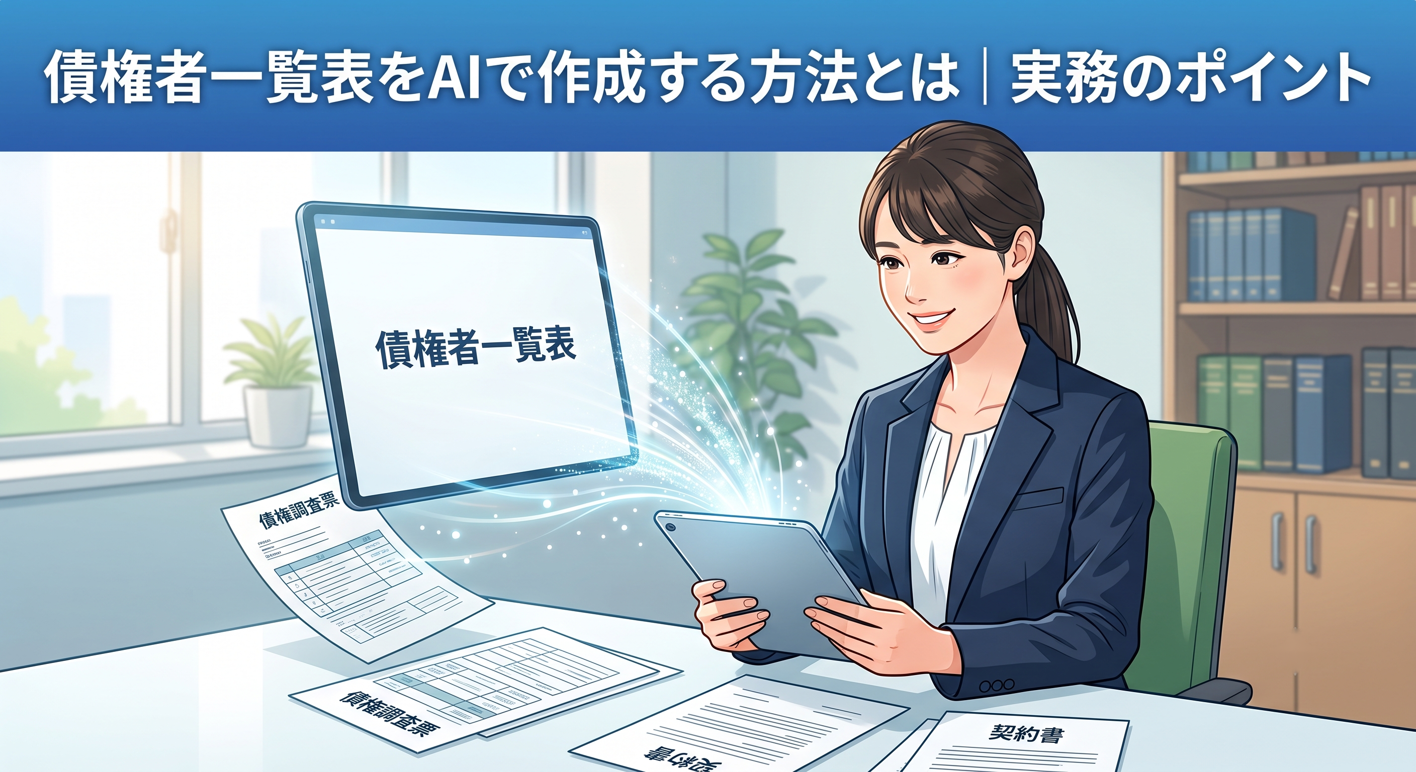 債権者一覧表をAIで作成する方法とは｜実務のポイント