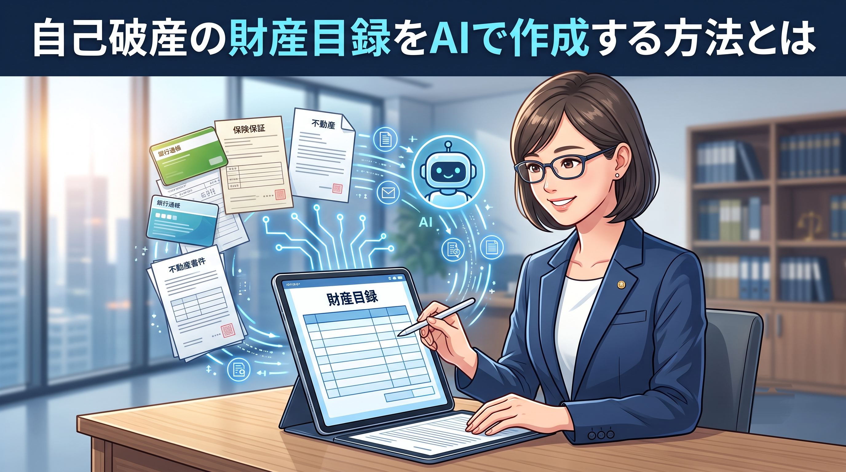 自己破産の財産目録をAIで作成する方法とは
